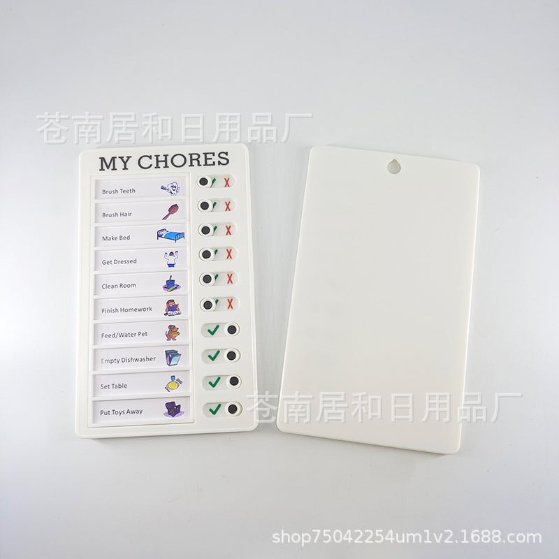 Self-Discipline Clock-In Device Rv Checklist Rv Note Message Checklist Memo Plastic Board - Image 4