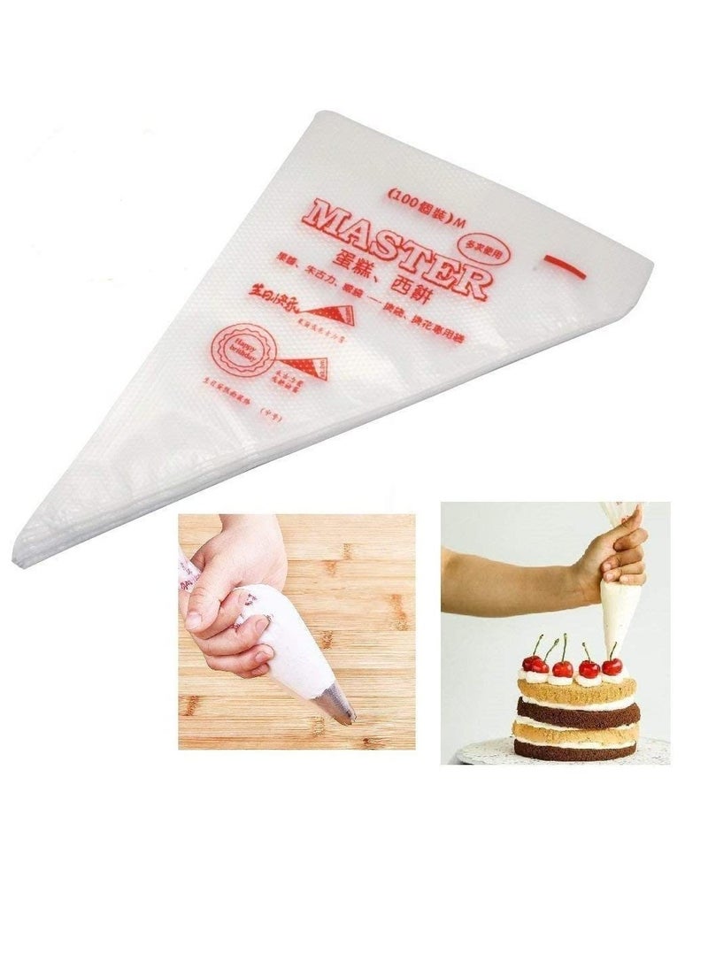 General 100 Disposable Frosting Pastry Bags, Frosting Bags Cakes Cookies Decorating Bags for Frosting and Frosting Thick PE Cream Bags Decorating Mouth Squeeze Cookies Cakes  - Image 1