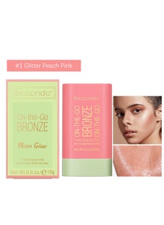 ibcccndc On-the-Go Bronze, Creamy Contour Stick Makeup, Natural Lightweight Long Lasting Easy to Sculpt Highlighter for Body Face 19g  - Image 1