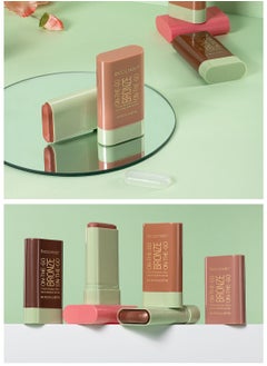 ibcccndc On-the-Go Bronze, Creamy Contour Stick Makeup, Natural Lightweight Long Lasting Easy to Sculpt Highlighter for Body Face 19g  - Image 2