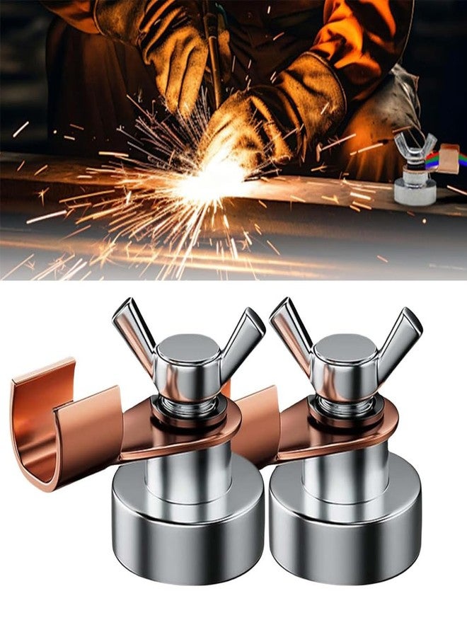 Serplex® Welding Magnetic Ground Clamps for Secure Grounding - 2 Size Options Strong Magnet Holders for Stable Workpiece Connection and Reliable Weld Quality Enhancement - Image 1