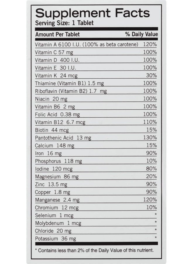 Geritol Multivitamin Tablets for Adults, 100 Count - Image 4