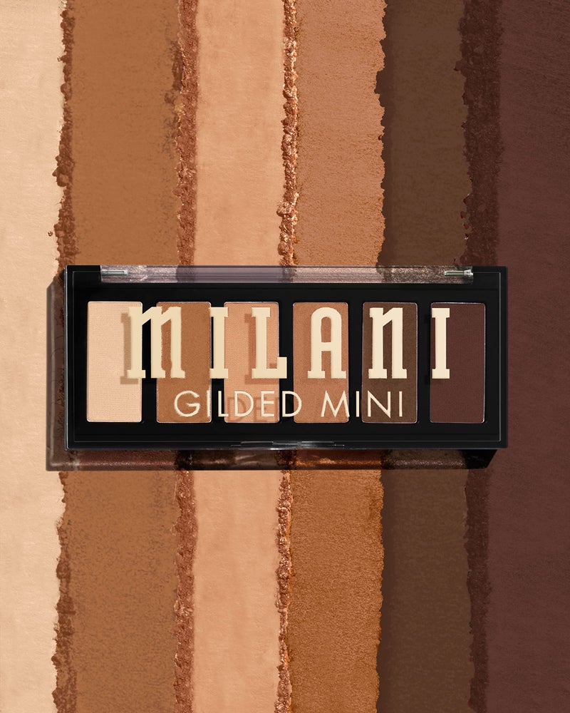 Milani Gilded Mini Eyeshadow Palette with 6 Matte & Shimmer Hues - Whiskey Business - Image 2