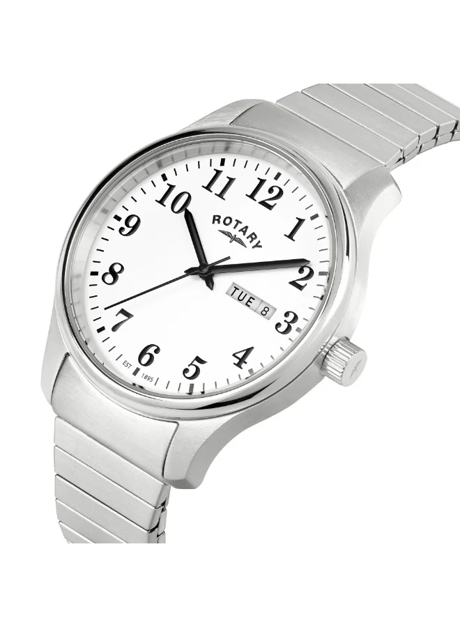 ROTARY Rotary Men's Heritage Altera Stainless Steel Expander Bracelet Watch - RGB10025/01