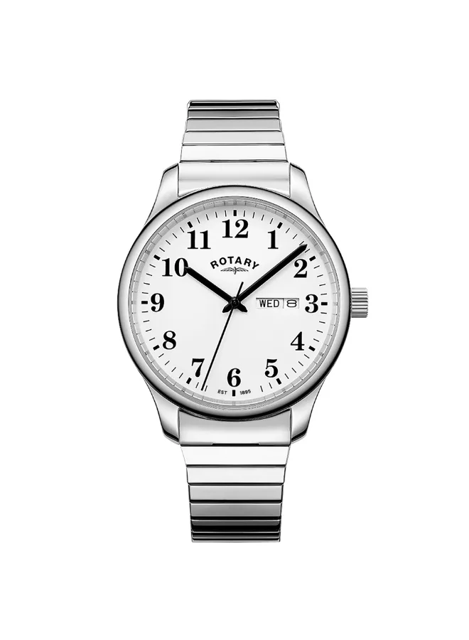 ROTARY Rotary Men's Heritage Altera Stainless Steel Expander Bracelet Watch - RGB10025/01