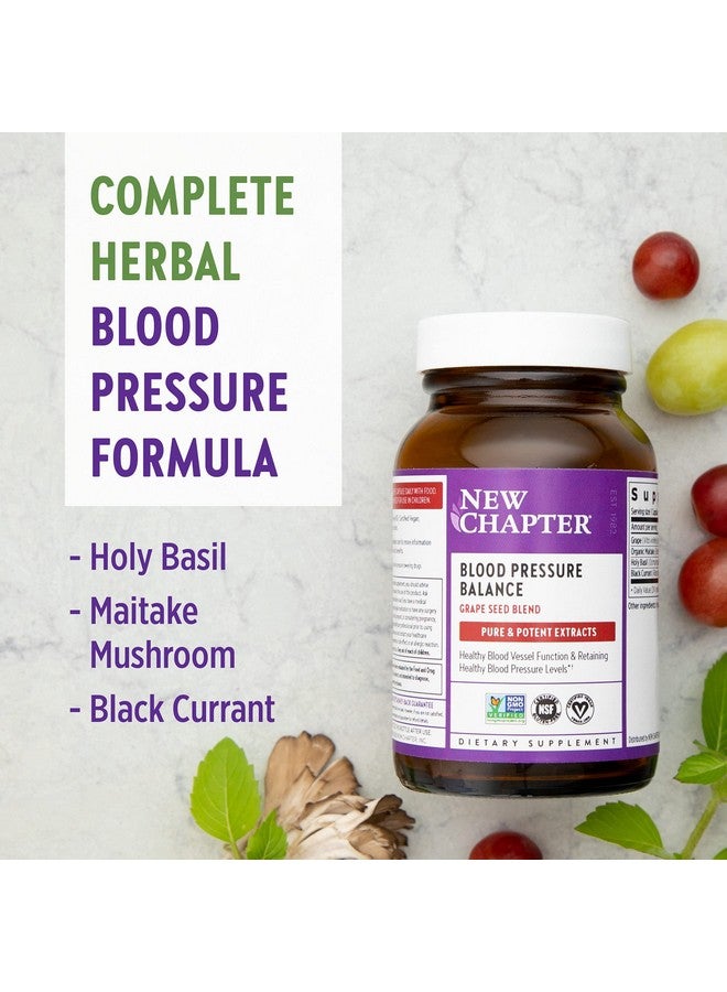New Chapter Blood Pressure Supplement Take Care With Organic Vegan Grapeseed + Black Currant + Nongmo Ingredients 30 Count - Image 4