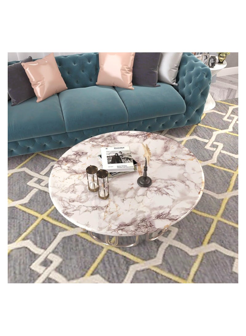 SYOSI White Marble Wallpaper Peel and Stick 15.8x393In Contact Paper Countertop Waterproof Self Adhesive Removable Wall Cabinet Covering for Kitchen Home Décor - Image 3