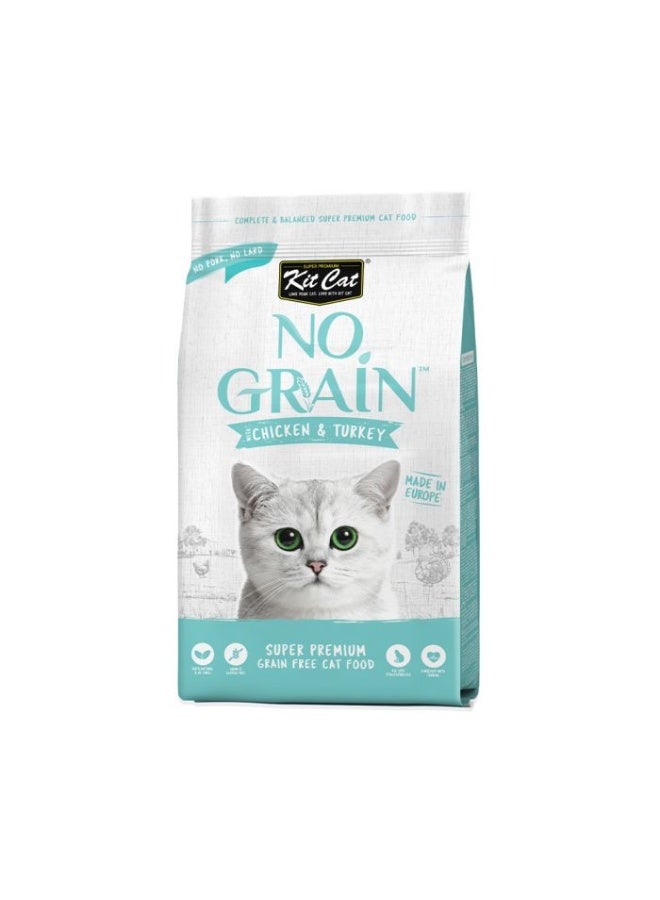 Kit Cat No Grain With Chicken And Turkey 1Kg