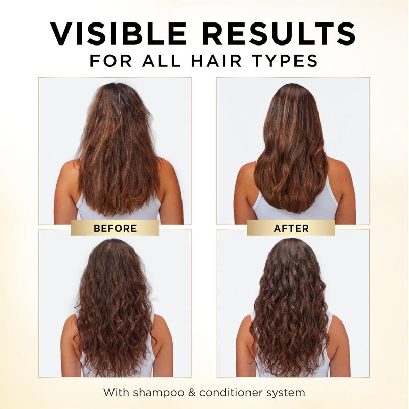 Pantene 2-in-1 Shampoo & Conditioner, Daily Moisture Renewal - Pro-V Nutrients for Dry, Color-Treated, Straight to Curly Hair, 72-Hour Hydration & Softness, 27.7 Oz Each, 2-Pack + Rescue Shot (0.5 Oz) - Image 4