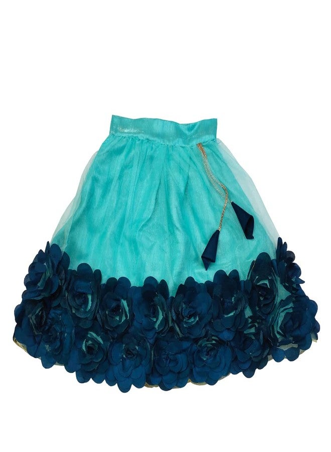 SR CREATION Girl Net Readymade Lehenga choli (4099-sea green KASHYAP (1-2 YEARS)_sea green_18 Months-24 Months) - Image 3