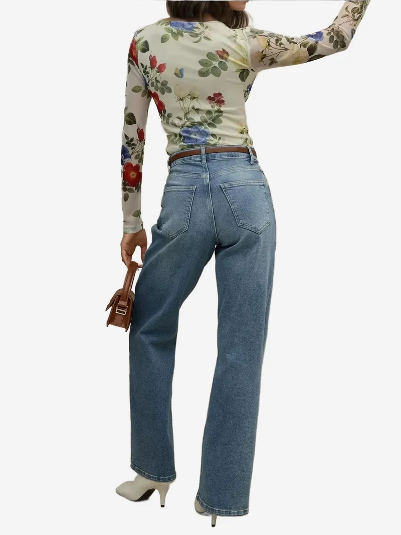 Hiccup Multicolor Heart Collar Printed Long Sleeve Top for Women | Best Price UAE