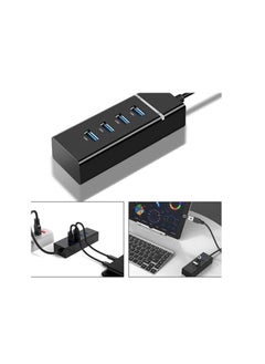 Generic USB Hub 4-Port USB 3.0 Ultra Slim Data Hub Multi USB Hub Splitter Lead Adapter Cable USB Splitter For Macbook, Mac Mini/Pro, Surface Pro, Notebook Pc, Laptop, USB Flash Drives, And Mobile HDD  - Image 4