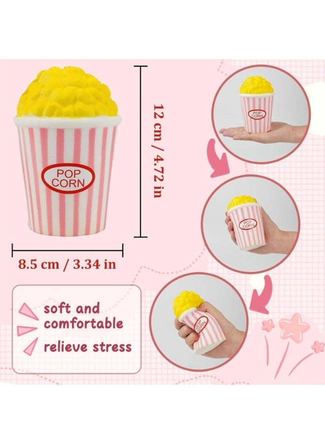 MAGIC VAULT 4pcs Popcorn Squishy Toy Set | Jumbo Slow Rising Scented Stress Relief Toys | Kawaii Fidget Sensory Toy for Kids & Adults - Image 2