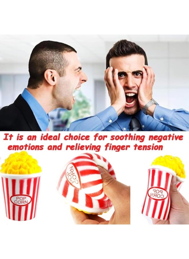 MAGIC VAULT 4pcs Popcorn Squishy Toy Set | Jumbo Slow Rising Scented Stress Relief Toys | Kawaii Fidget Sensory Toy for Kids & Adults - Image 4