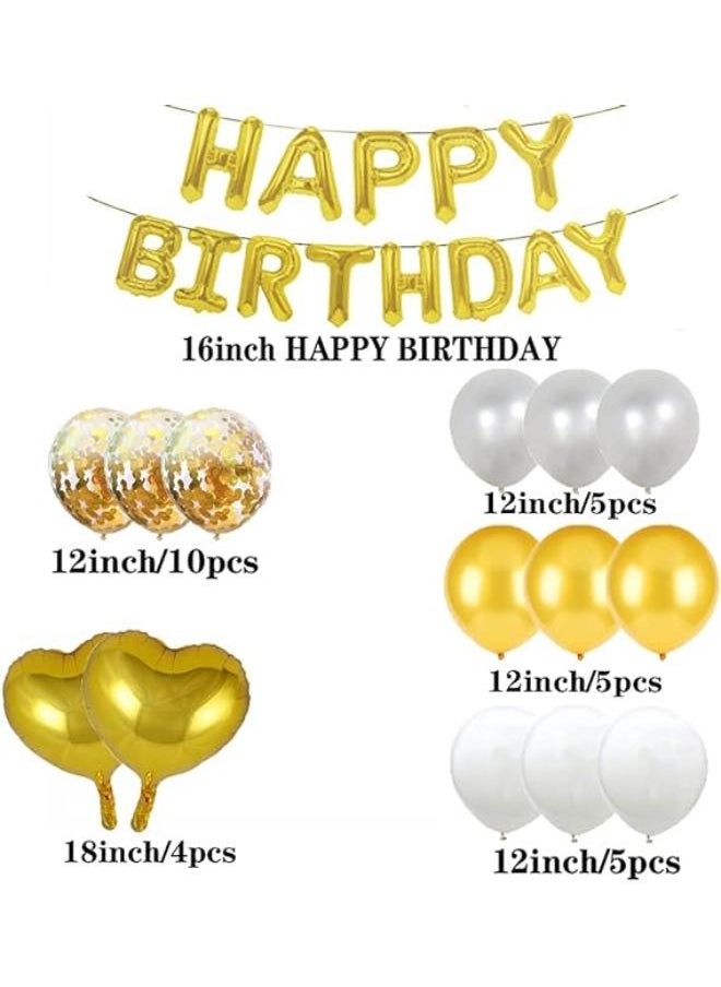 Generic - Sweet 10th Birthday Balloon 10th Birthday Decorations Happy 10th Birthday Party Supplies Gold Tassels Foil Fringe Curtains Photo Backdrop Balloon Gifts for Girls,Boys,Women,Men - Image 1