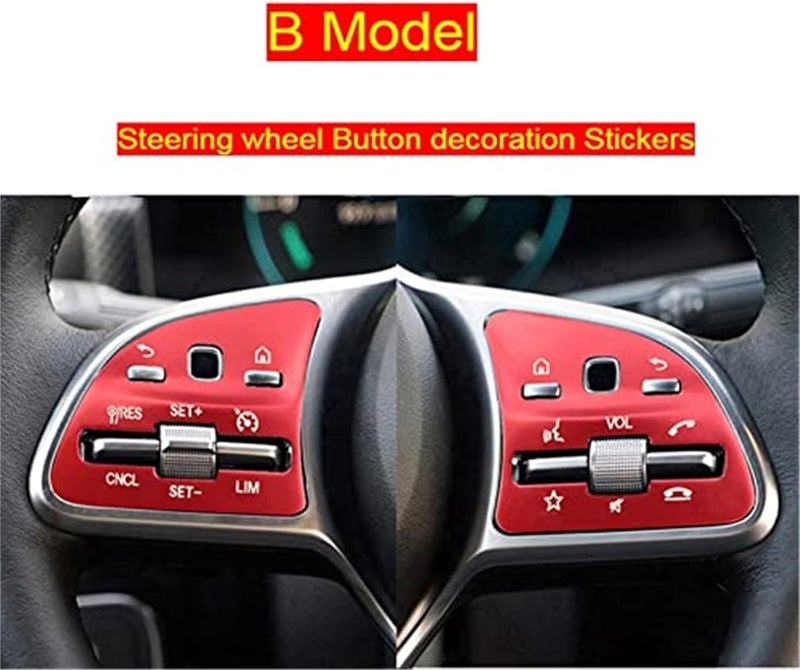 Vuzmode Steering Wheel Button Stickers for Benz A W177 - Image 2