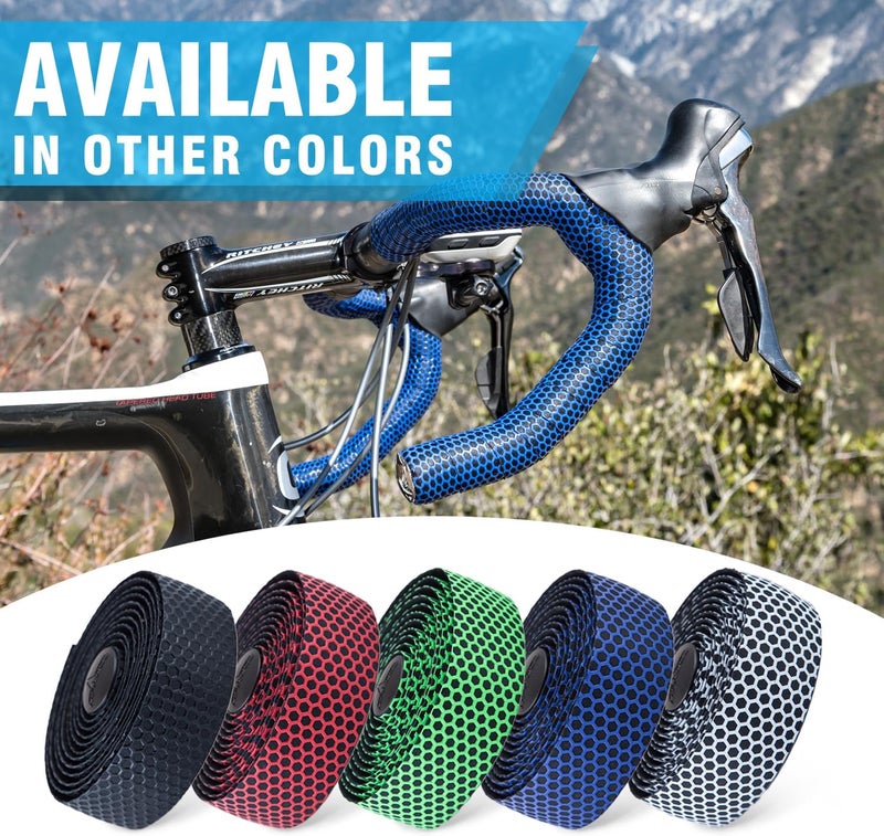 MARQUE Hex Bike Handlebar Tape - Bar Tape for Road Cycling Bicycles, Drop Bar Wraps for Better Grip - 2 Rolls Per Set - Image 5