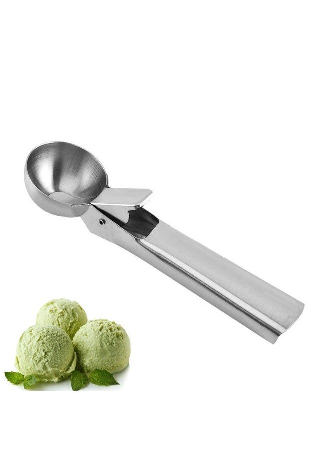 مغرفة متعددة الوظائف من الفولاذ المقاوم للصدأ 304 بطول 7 بوصات للآيس كريم والفواكه وكرات اللحم - Image 2