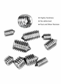 Y&D Stainless Steel Grub Cone Point Hex Socket Screws Set, 260 Pcs Metric Thread Allen Key Cup Screw Set with M3 M4 M5 M6 for Door Handles Faucet Light Fixture  - Image 2