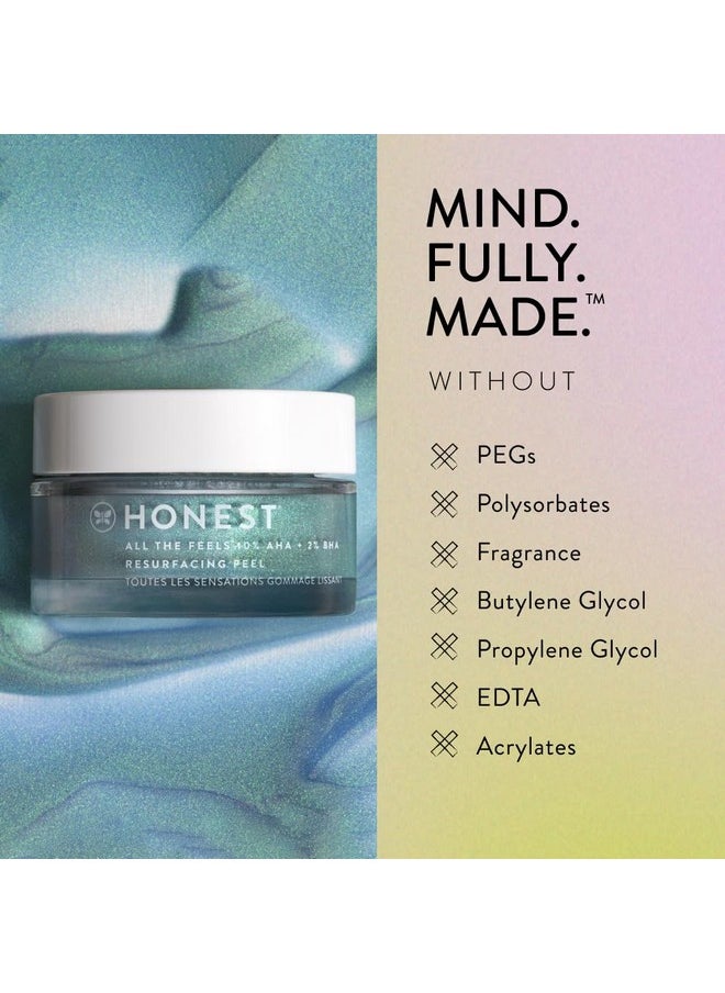 Honest Beauty All The Feels Resurfacing Peel 10% Aha + 2% Bha Deeply Exfoliates + Renews Skin Vegan + Cruelty Free 1.7 Oz  - Image 5