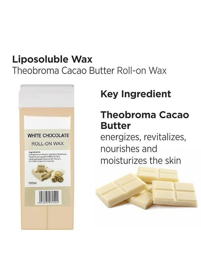 SKINPLUS White Chocolate Roll-On Wax Kit (Pack of 4 Refill Wax) 100 ML - Image 3