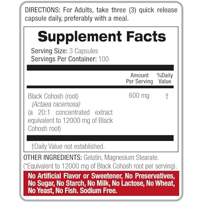 FITO MEDIC'S Lab | Black Cohosh |300 Capsules | Black Cohosh Root | Black Cohosh Capsules | Concentrate Extract - Image 5