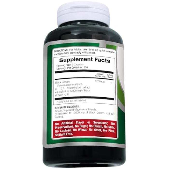 FITO MEDIC'S Lab | Black Cohosh |300 Capsules | Black Cohosh Root | Black Cohosh Capsules | Concentrate Extract - Image 3
