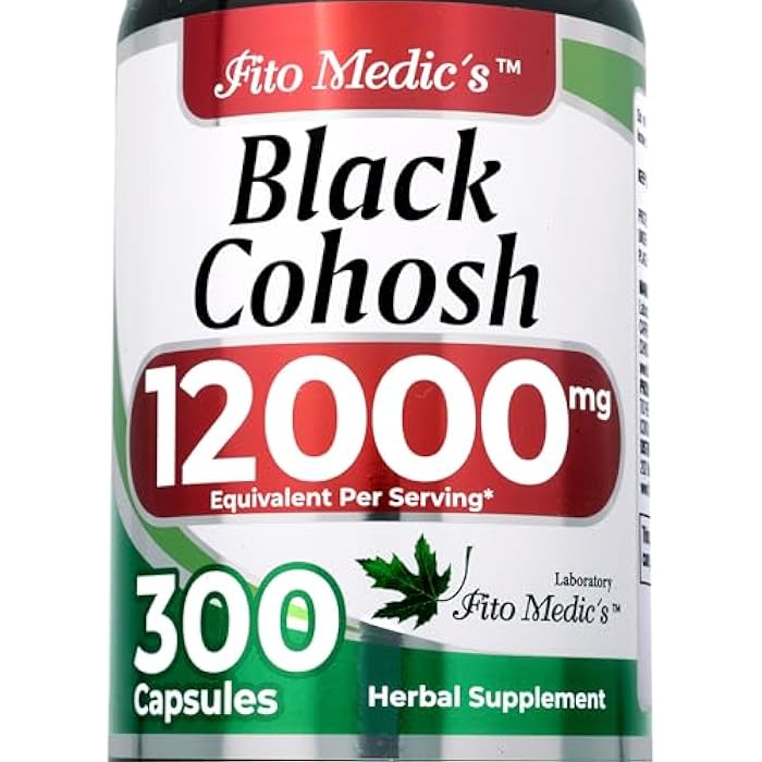 FITO MEDIC'S Lab | Black Cohosh |300 Capsules | Black Cohosh Root | Black Cohosh Capsules | Concentrate Extract - Image 1