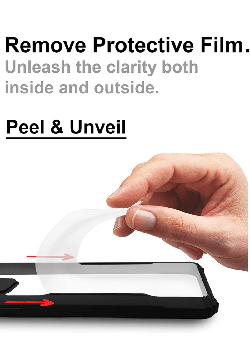 TECNO SPARK 20 Pro+ Case Cover, Ultra-Thin Lightweight Cover Soft TPU Bumper + Acrylic Clear Back Mobile Phone Case Cover Black - Image 2