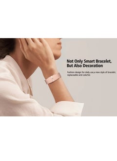 Jstyle 2208A Smart Bracelet Heart Rate Blood Pressure Monitor Pedometer Sport Fitness Tracker Men Women Electronic Bracelet (Pink)  - Image 2
