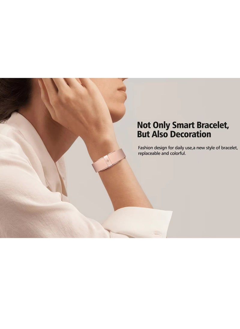 Jstyle 2208A Smart Bracelet Heart Rate Blood Pressure Monitor Pedometer Sport Fitness Tracker Men Women Electronic Bracelet (Pink)  - Image 2