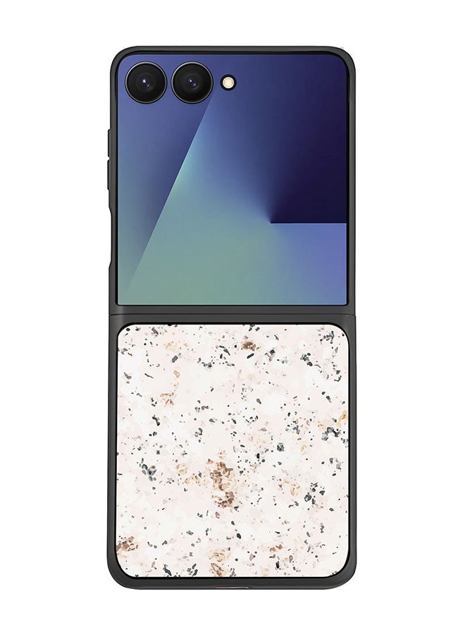 For Samsung Galaxy Z Flip7 Case,Slim fit Camera Protection, Shockproof Thin Phone cover  - Marble Print Stone