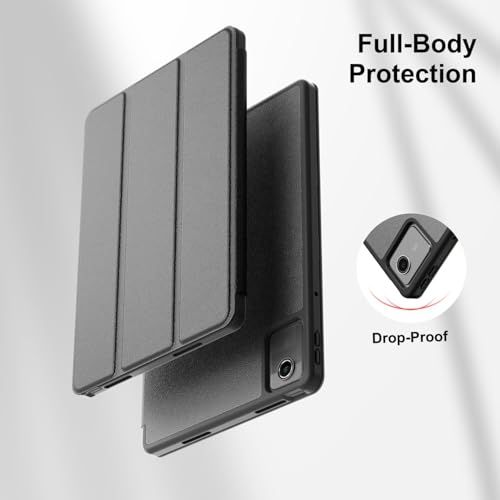 Printme Smart Case for Lenovo Tab M11/Tab K11 LTE 11" 2024 TB330FU with Pen Holder, Slim Stand Trifold Hard Shell Protective Tablet Cover, Support Auto Wake/Sleep (Black) - Image 3