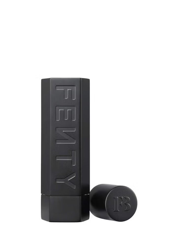 فنتي أحمر شفاه فينتي بيوتي أيكون ذا كيس شبه مطفي قابل لإعادة التعبئة - أسود مطفي - Image 1