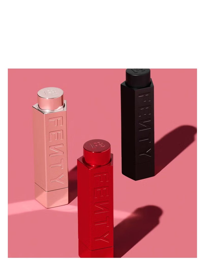 فنتي أحمر شفاه فينتي بيوتي أيكون ذا كيس شبه مطفي قابل لإعادة التعبئة - أسود مطفي - Image 2