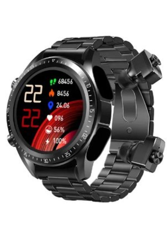 AROAQ JM03 Smart Watch Men TWS Earphones Bluetooth Call Music Control Blood Pressure Detection Smartwatch Android IOS - Image 1