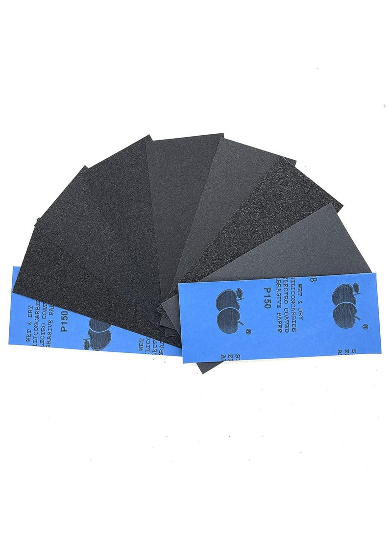 Oasisgalore 48-Pack 60-2500 Grit Wet&Dry Sandpaper, 9x3.6 Inches, Multi-Purpose  - Image 1