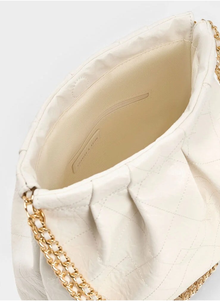 Charles & Keith Apfra Quilted Chain-Handle Bag  - Image 5