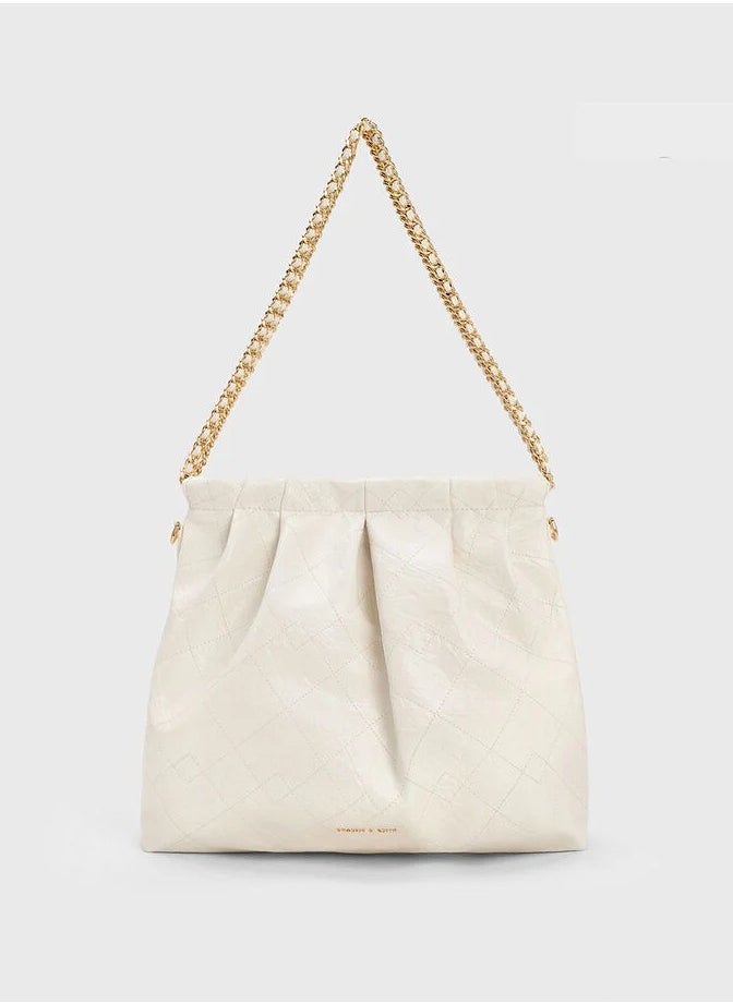 Charles & Keith Apfra Quilted Chain-Handle Bag  - Image 1