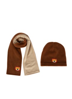 DeFacto Baby Boy 2 Piece Fleece Scarf Beret Set  - Image 4