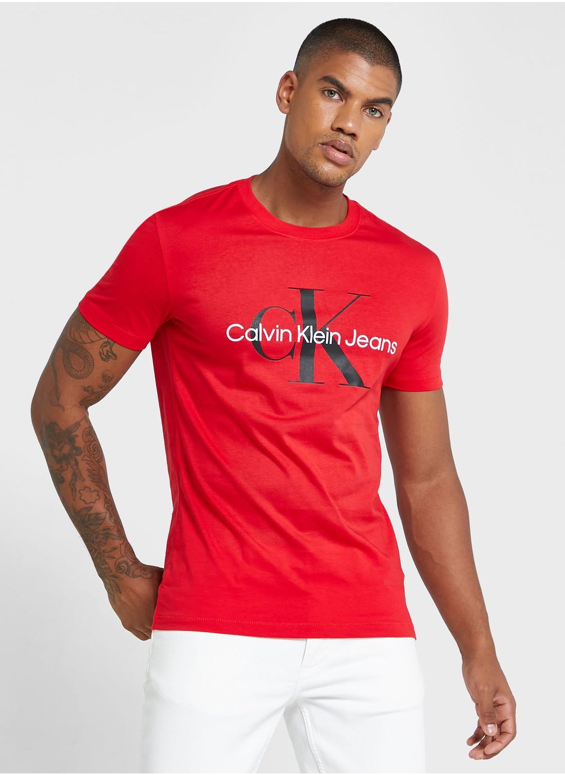 calvin klein red t shirt