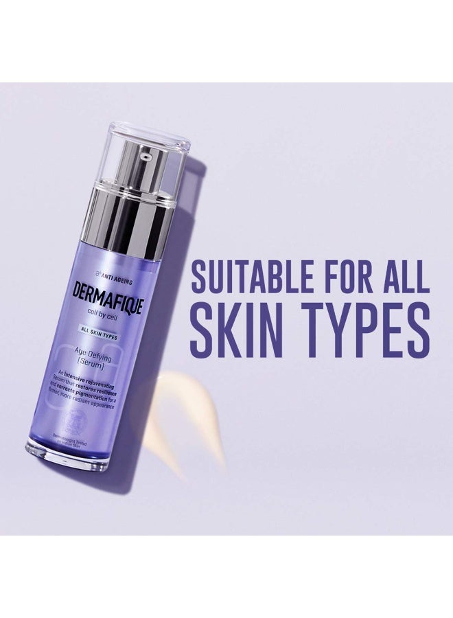 Dermafique Age Defying Face Serum With Vitamin E 50G, Anti-Ageing Serum, Corrects Skin Tone, Pigmentation & Dark Spots, Night Cream For Women Anti Ageing, In 4 Weeks, Dermatologist Tested - Image 2