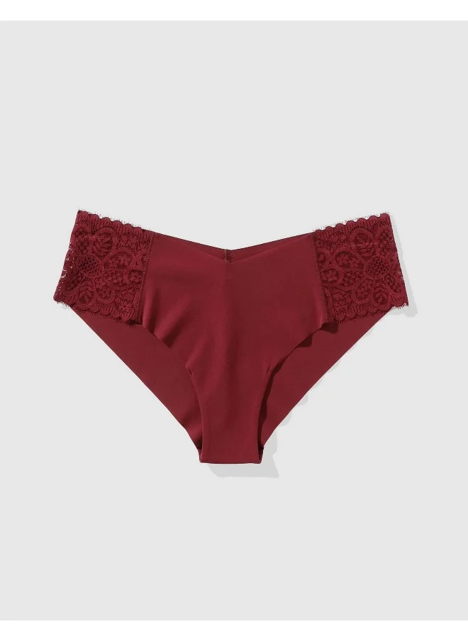 Aerie SMOOTHEZ No Show Cheeky Lace Underwear