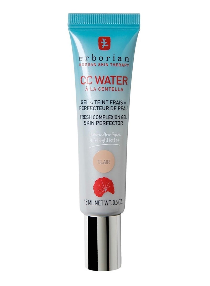 erborian ERBORIAN CC Water Ala Centella Gel Skin Perfector Clair - Hydrating & Radiance Boosting Face Gel 15ml - Image 1