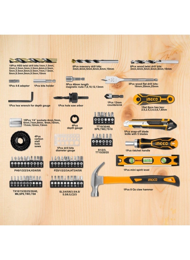 INGCO HKTAC011201 120-Piece Hand Tool Set, Drill Bits and Screwdriver Bits - Image 5