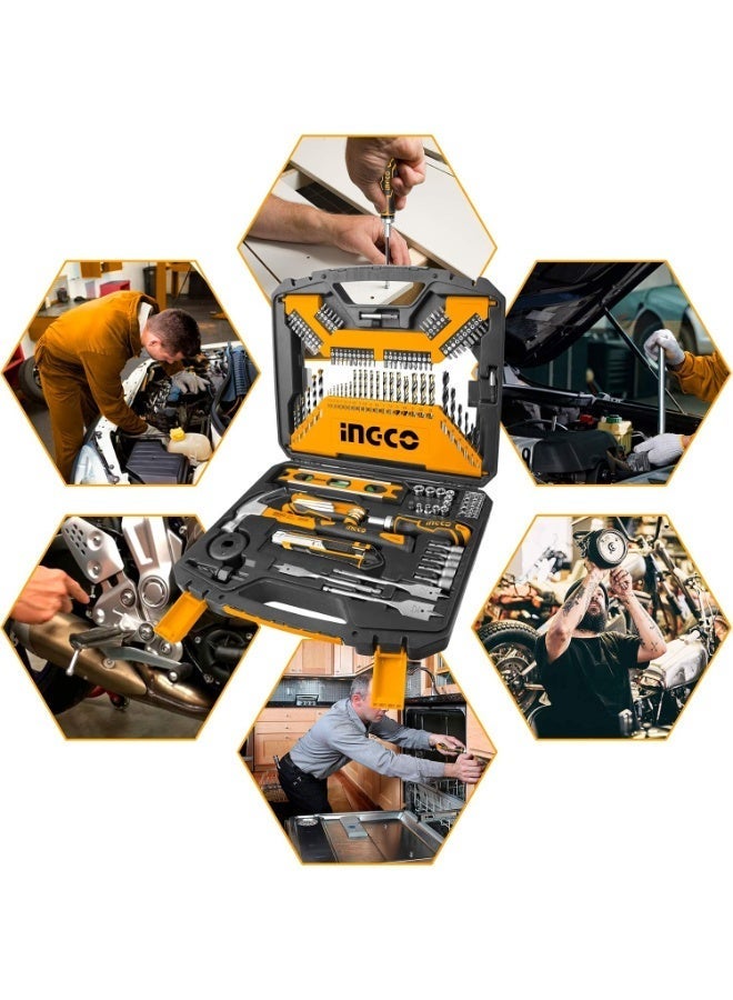 INGCO HKTAC011201 120-Piece Hand Tool Set, Drill Bits and Screwdriver Bits - Image 2
