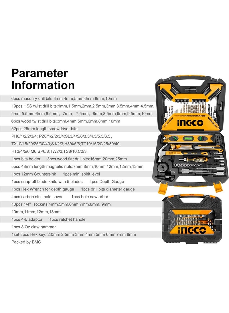 INGCO HKTAC011201 120-Piece Hand Tool Set, Drill Bits and Screwdriver Bits - Image 3