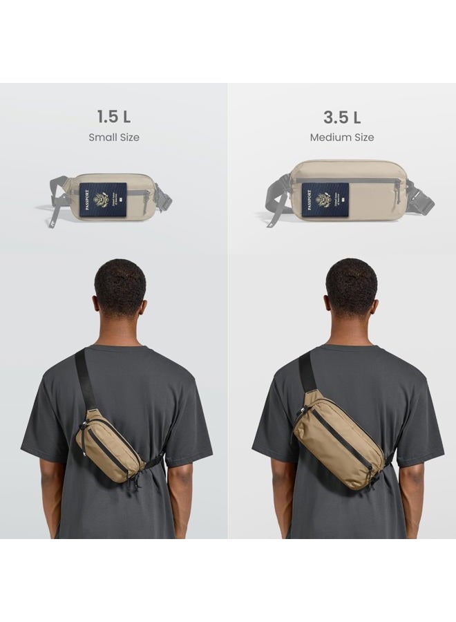 Tomtoc Aviator-T33 3.5L Crossbody Bag for Switch 2 2025, iPad Mini 7 (2024) and More - Chest/Shoulder Crossbody - Lightweight, Splash-resistant with RFID - Ideal for Travel/Work - Unisex Gift - Image 2