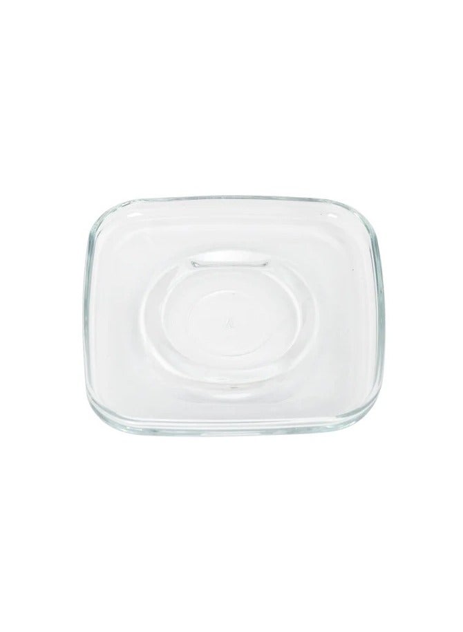 LAV 6 قطع صحن شاي زجاجي مريح، 167 مم - شفاف - Image 1