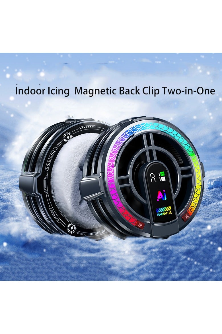 Magnetic iPad Radiator Magnetic Tablet Cooler for iPad/Surface Pro/Samsung Tab, Super Radiator with 4 Cooling Modes, Universal Radiator with Temperature Display LED Free Mobile Game Finger Cover for Mobile Games, Live Broadcast - Image 5